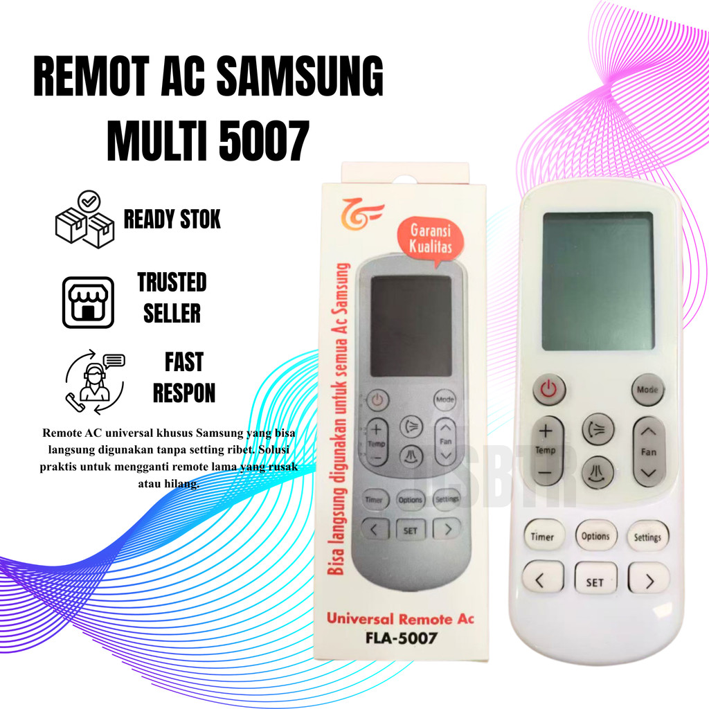 REMOTE AC UNTUK AC SAMSUNG UNIVERSAL 5007