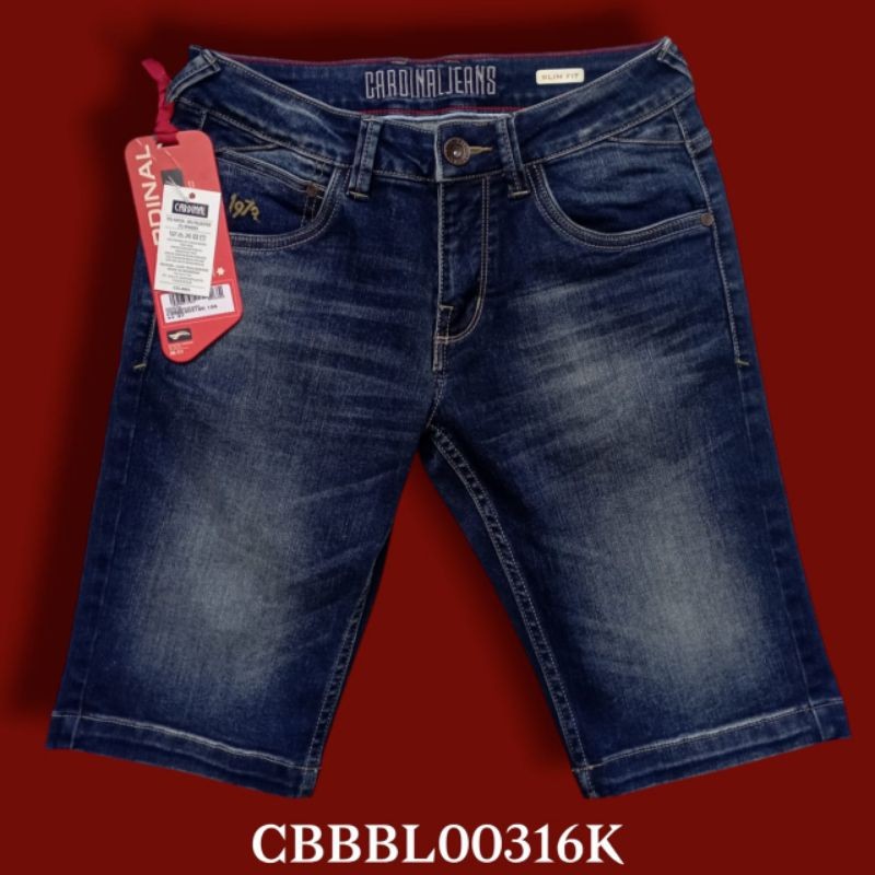 (  PROMO  ) Celana Jeans CARDINAL Pendek Slim fit || CBBBL || CAR 090 BISA COD