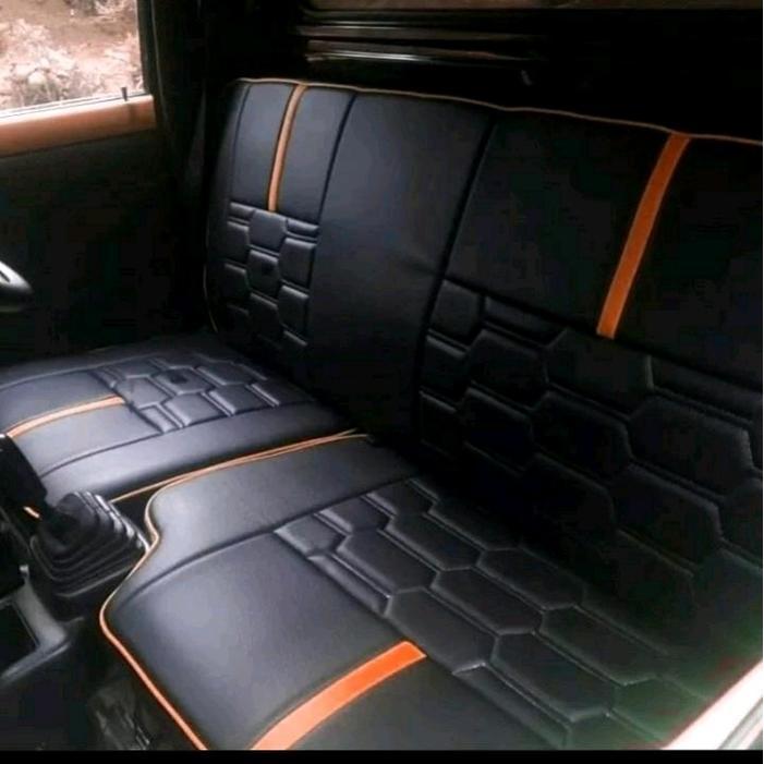 sarung jok mobil pickup carry Futura ,t120ss,carry 10,Gran max,l300,carry new tayo,dpsk DLL - hitam 
