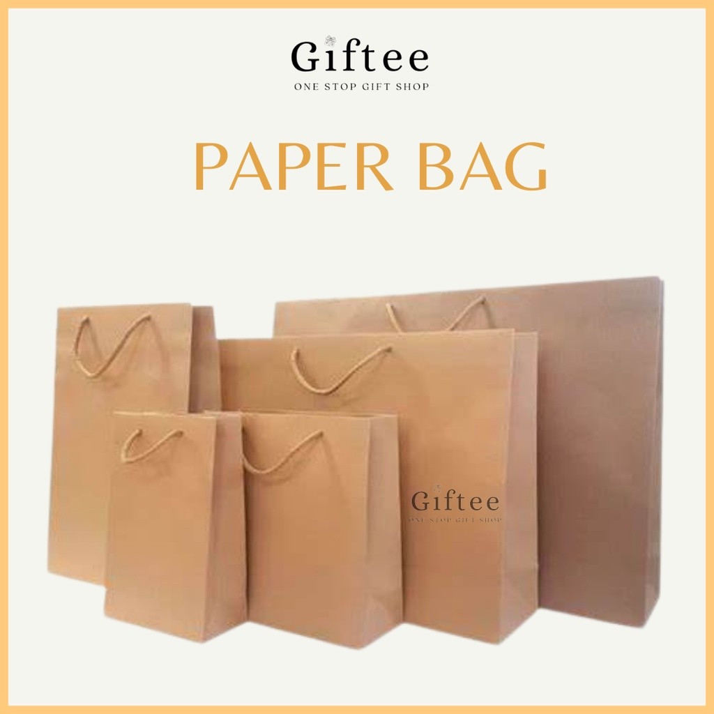 PAPER BAG POLOS WARNA COKLAT HITAM MOTIF COKELAT KRAFT GOODIE BAG PAPERBAG CRAFT