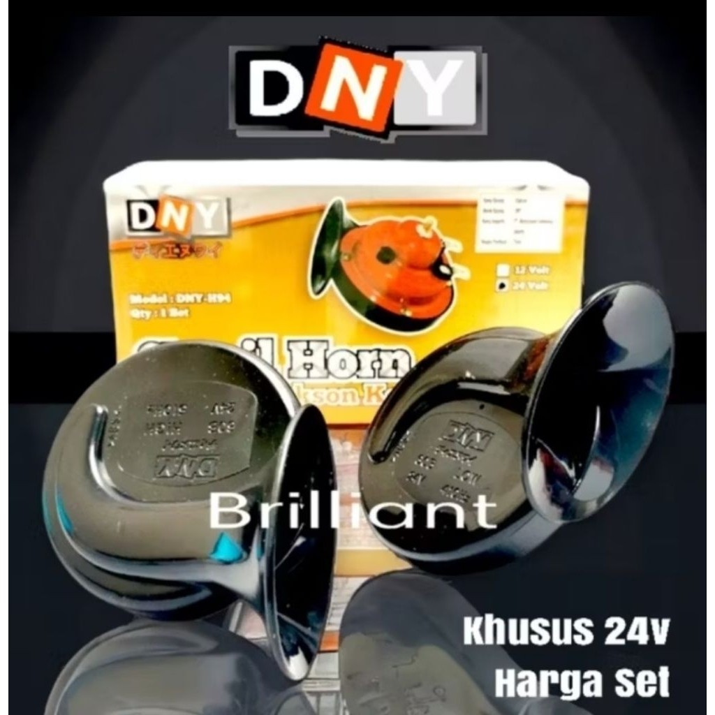 GLX3 * Horn Klakson Dobel Keong - Khusus 24v Kendaraan Pakai 2Aki