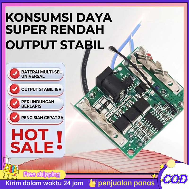 cod BMS 5S Modul MOS Bms Modul Baterai 5s 18v 20v 21v 48v 88v 99v Bms Baterai Cordless Lxt
