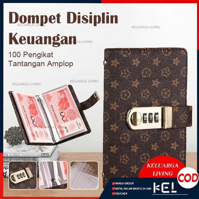 Dompet Disiplin Keuangan / Dompet Kas Keuangan Tabungan / Dompet Pengatur Bulanan
