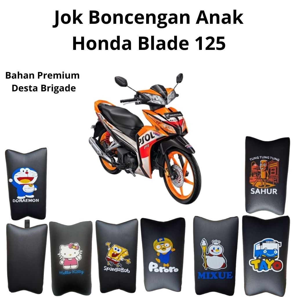 Jok Boncengan Anak Honda Blade 125 - jok tambahan depan motor Honda Blade 125 -rangka kuat