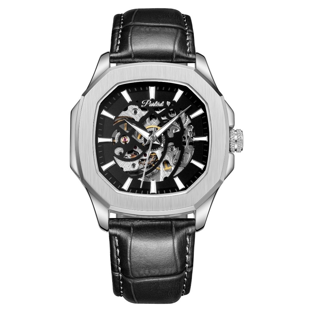 Parlent Gallant Vortex Edge - Jam Tangan Pria 42mm, Automatic Movement, Waterproof 5ATM (50M), Stain