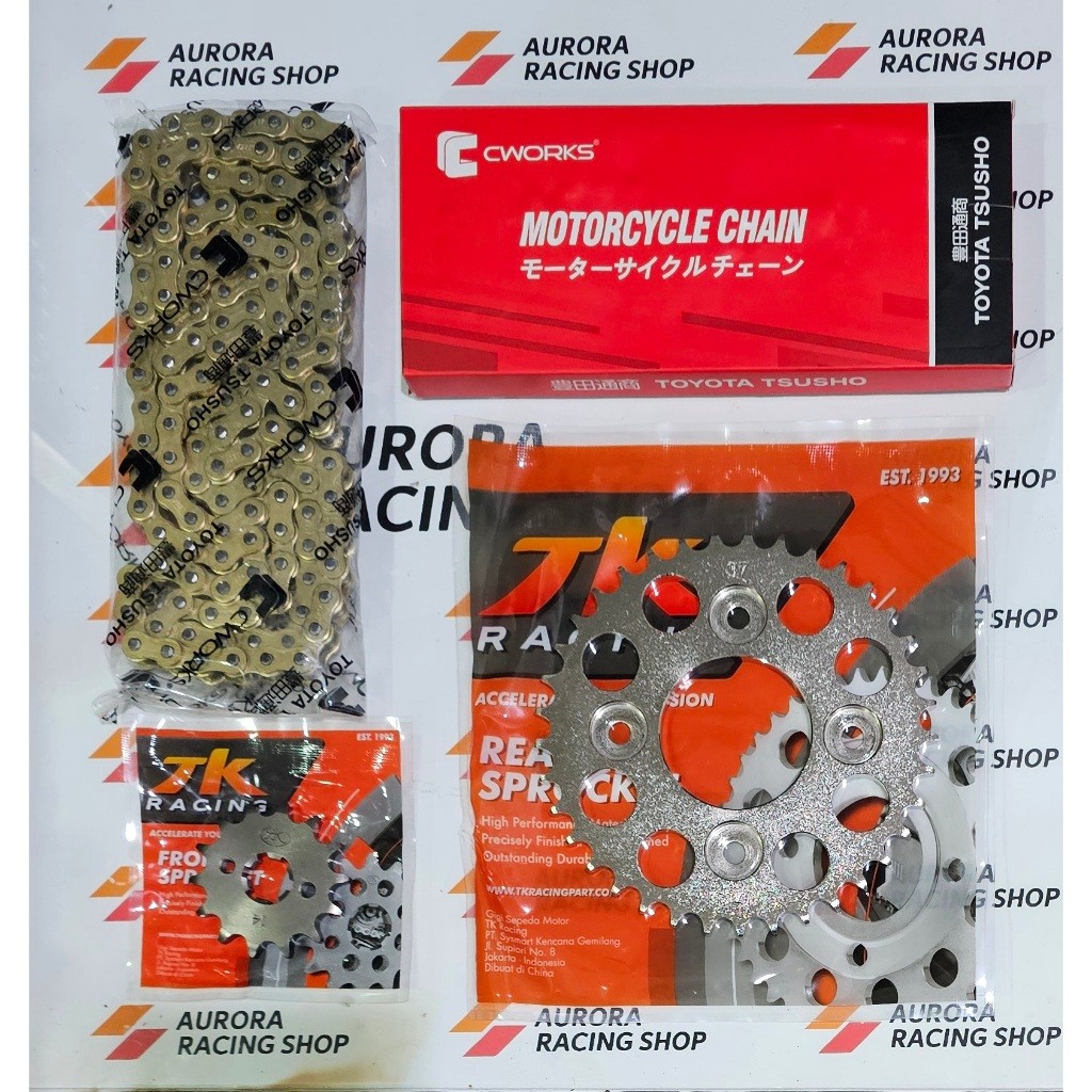 GEAR SET TK 428 SUPRA X 125 - SUPRA X 125 HELM IN - BLADE - REVO - SUPRA FIT NEW - KHARISMA & RANTAI