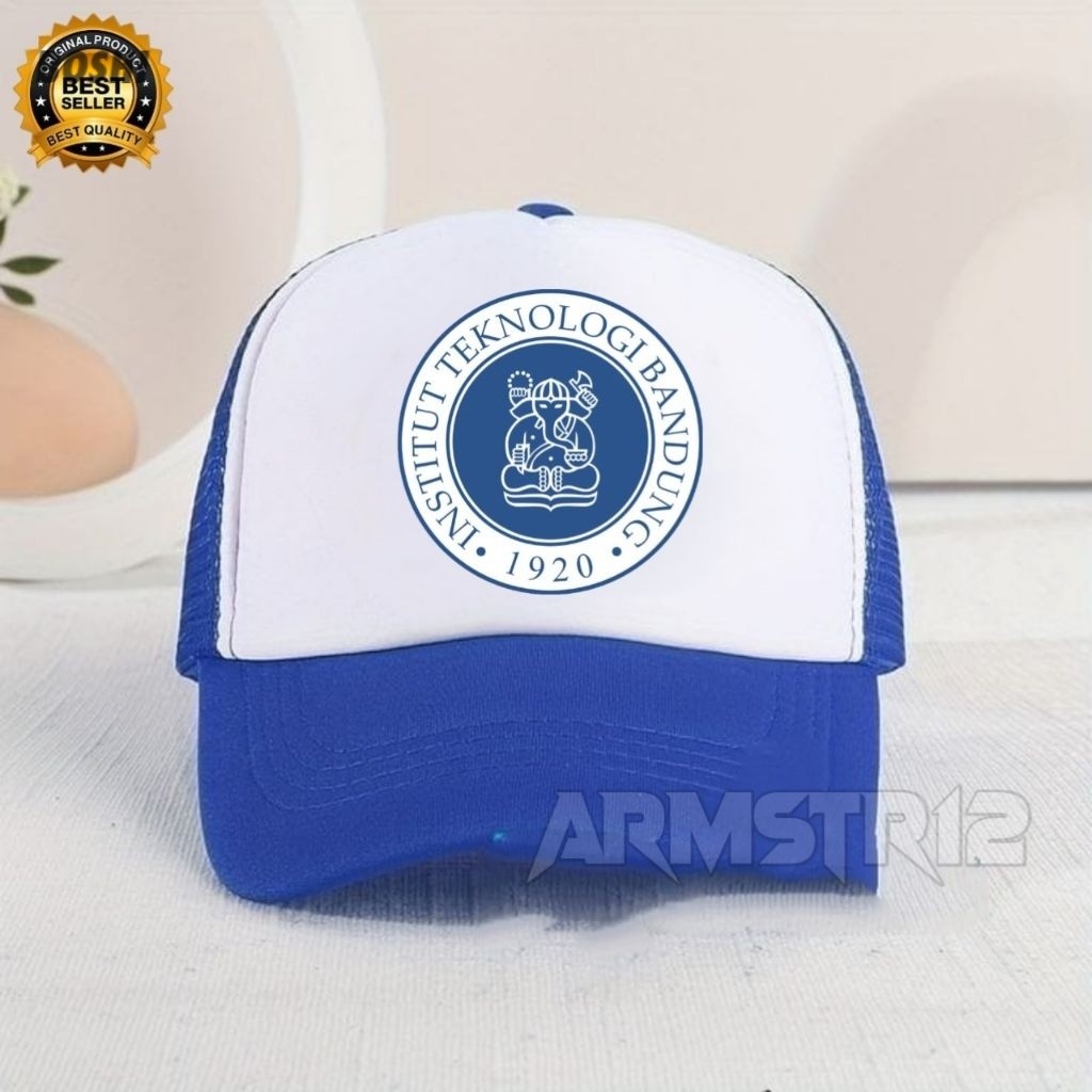 ARMSTR12 - TOPI TRUCKER TOPI BISBOL TOPI JARING LOGO ITB BISA COD