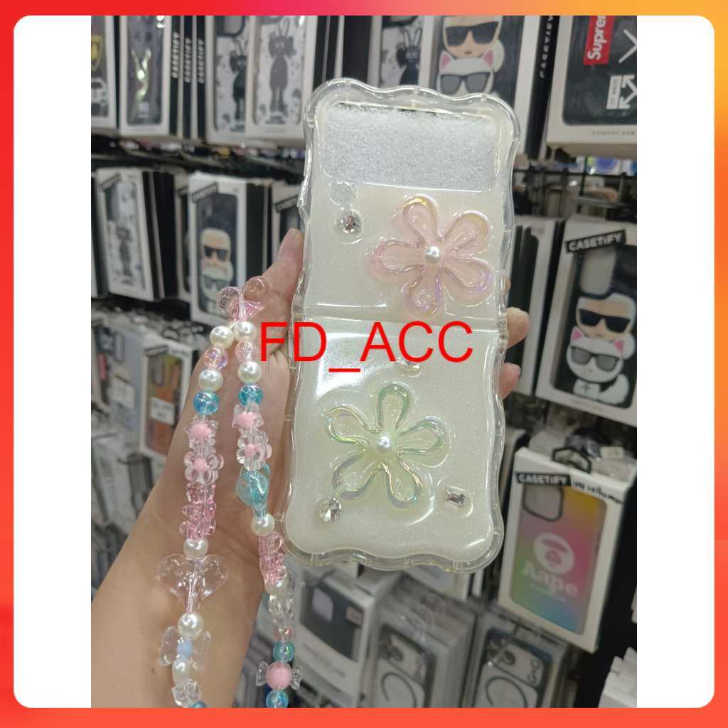 Case silicone kararter  [ Samsung Z Flip 3 / Z Flip 4 / Z Flip 5 ] case 3d silicone case samsung fli