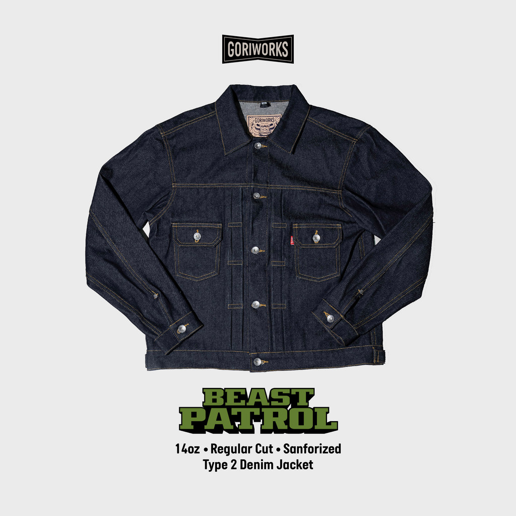 Gori Works - BeastPatrol Type II 14oz Denim Jacket Type 2