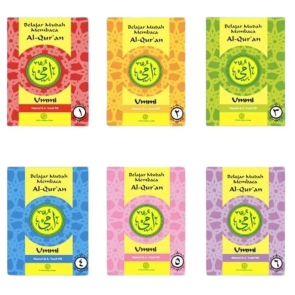 KITAB ummi jilid 123456, tajwid dasar,ghoribul Qur'an, pra tk ,prestasi ummi