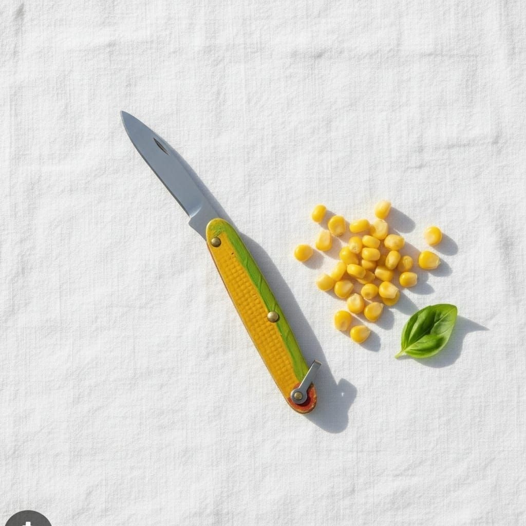 PISAU LIPAT KECIL MOTIF JAGUNG UNTUK SARAT IBU HAMIL / PISAU LIPAT MINI MURAH