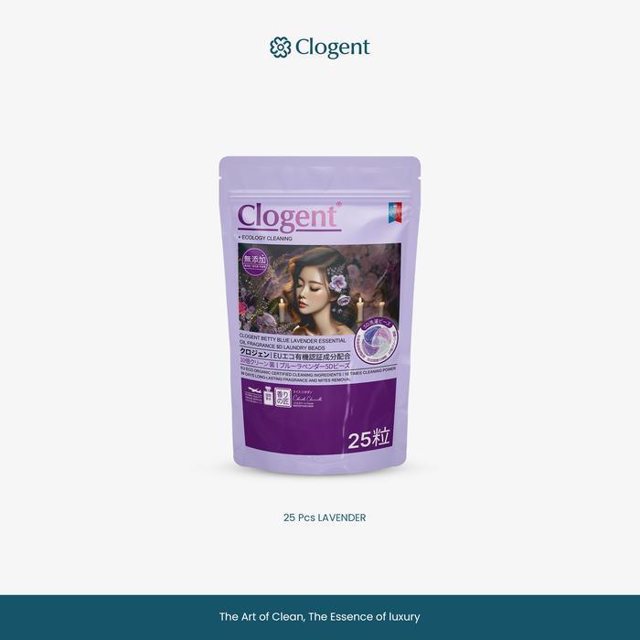 CLOGENT Detergent Kapsul 5 in 1 Laundry Pods. 10X Kekuatan Bersih Noda - Lavender 25 Pods