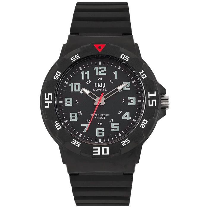 CLICKNSHOP30 Jam Tangan Pria Analog Original Q&Q QnQ QQ VR18 VR18J VR18J001Y TERLARIS