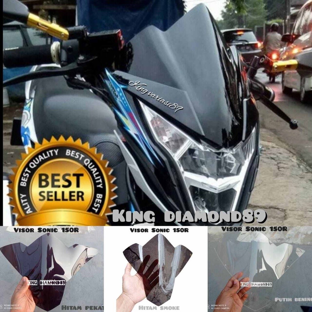 Visor Sonic Jenong / Winsil Honda Sonic 150 R Model Jenong BnB_variasiMotor