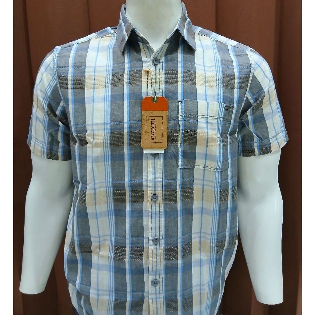 Promo 5.5 Mega Sale Kemeja Pria Watchout Original Katun Kotak-Kotak S-XXL