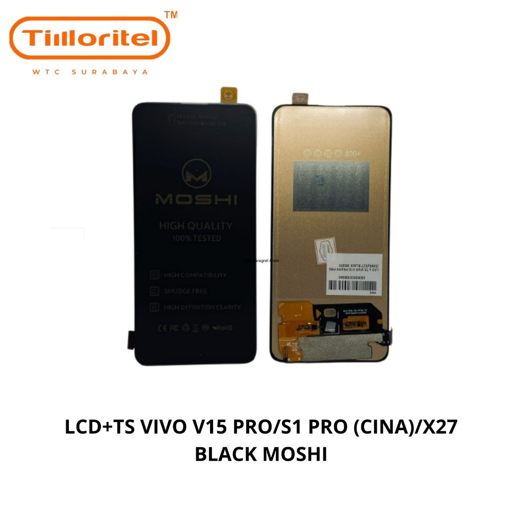 [LCD HP] LCD+TS FOR VIVO V15 PRO/S1 PRO (CINA) /X27 BLACK GROSIR MURAH