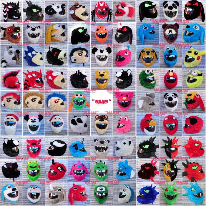 Cover Helm Full Face Karakter, Cover Helm Lucu, Cover Helm Batman, Cover Helm Pikachu, Cover Helm Fu