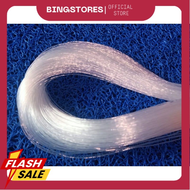 BENANG/KENUR/SENAR/SULUR/BENANG LAYANGAN 0.50 WARNA "PUTIH BENING", PANJANG BENANG 400 METER, BERAT 