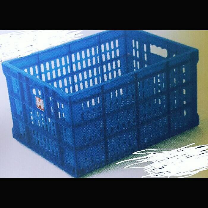 Box Container Hanata 2201 Plastik Krat Keranjang Industri Rak Susun Serbaguna Sayur Buah Ikan Kotak 