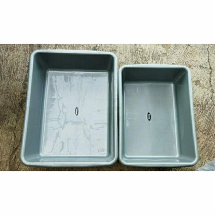 Bak Plastik Kotak Jumbo Taiwan Abu B03 Baskom Pasir Kucing - 3