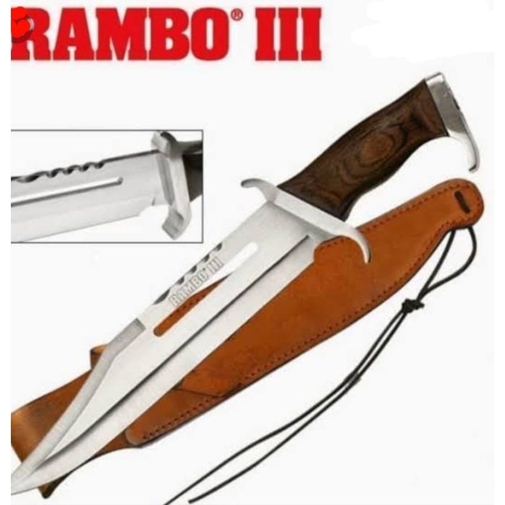 Pisau Rambo Survival Kit Outdoor Multi Fungsi Pisau Serbaguna