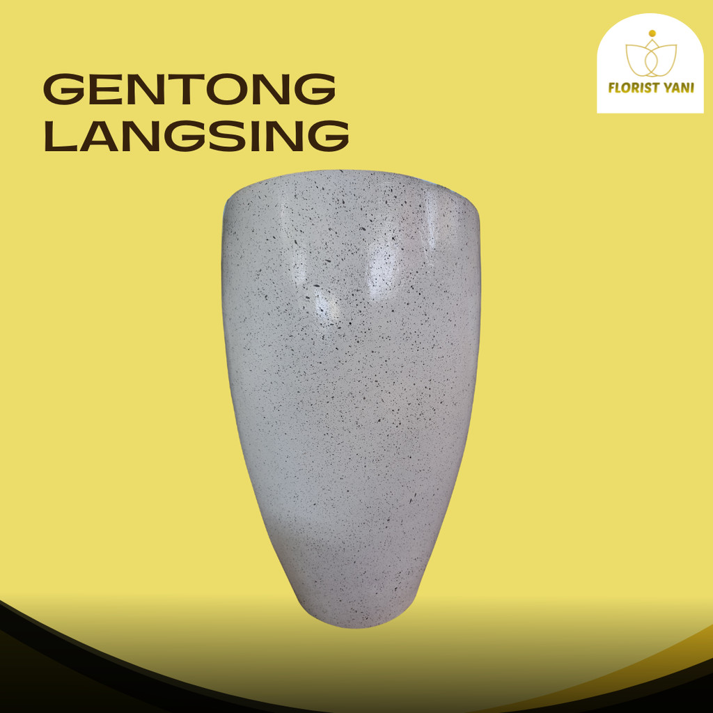 GENTONG LANGSING SEMEN – POT TANAMAN BETON MOTIF GRANIT ELEGAN |