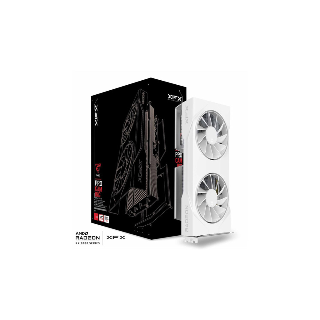 XFX RX 9060 XT SWIFT OC WHITE 16GB 2 FAN VGA
