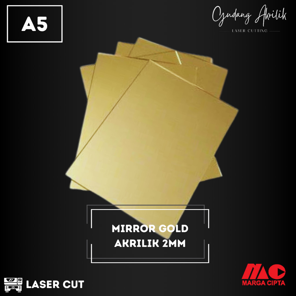 Akrilik  Mirror Gold A5 2mm