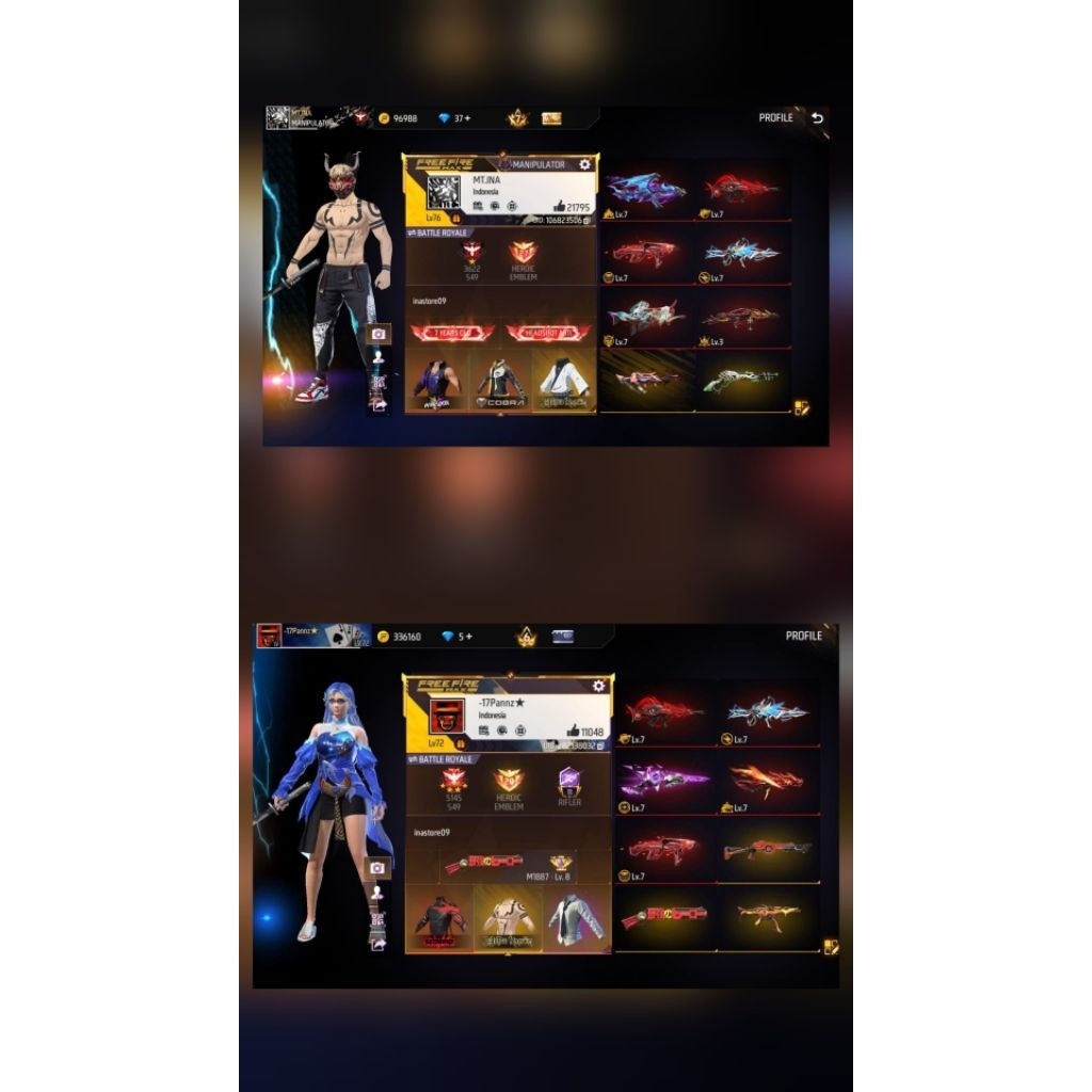 Akun Free Fire Akun Asli Terpercaya Aman Lengkap