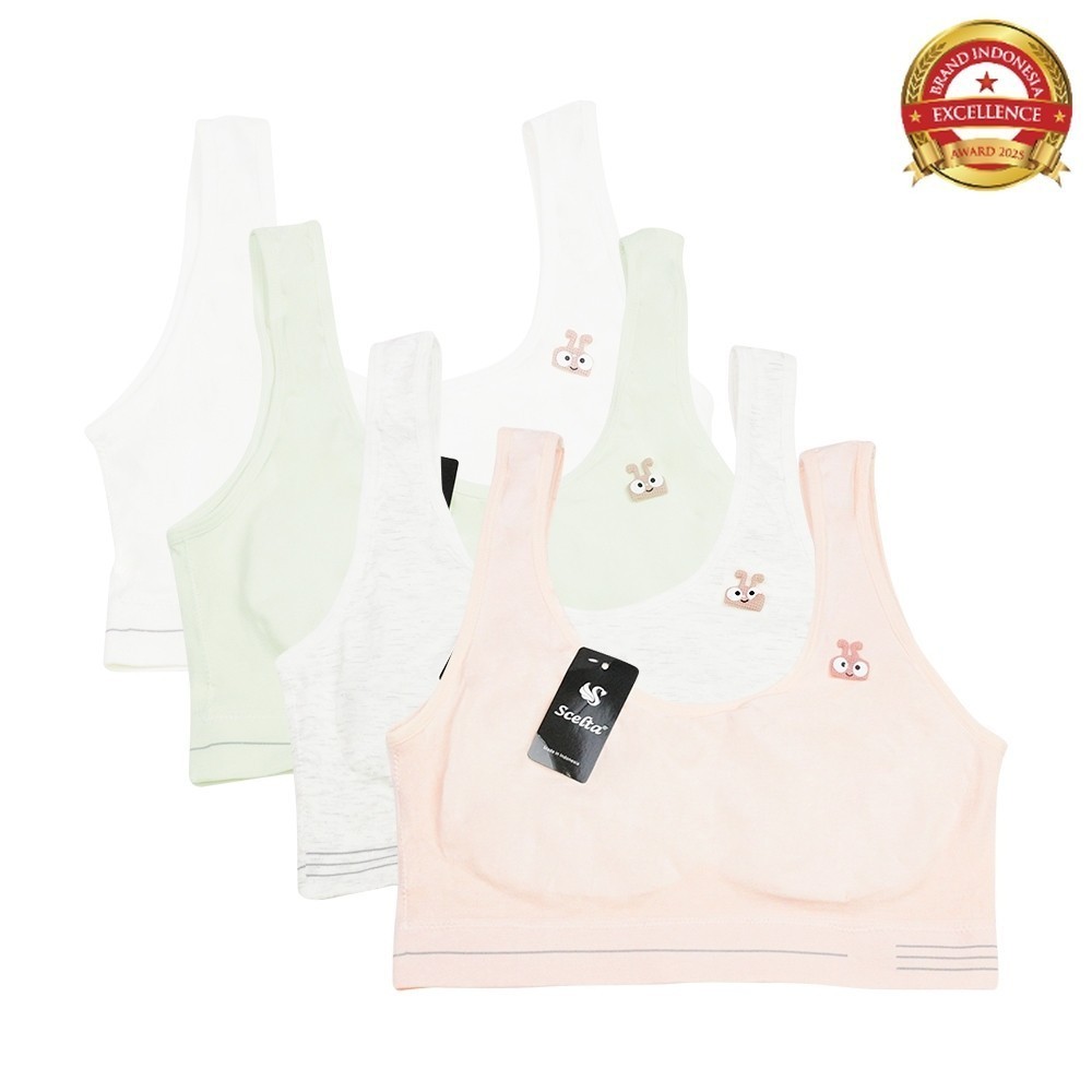 Scelta ITC Cempaka Mas Atasan Remaja Polos Warna Soft Miniset Tanktop Teenager Ms Sc 1182