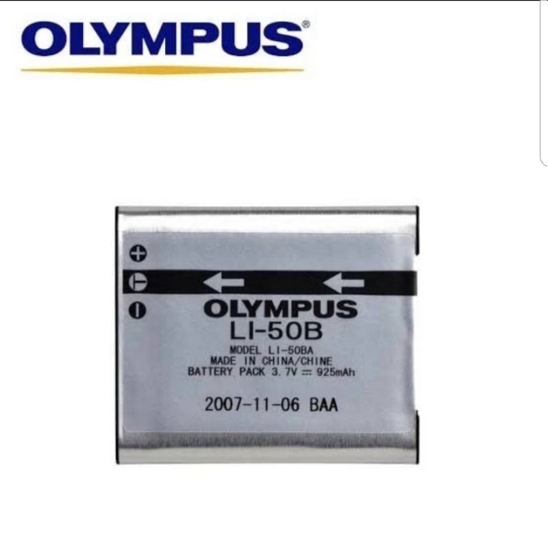 baterai/ battery olympus LI 50b/LI 50, mju 1020 tg870 vg190 8010 sz16, li50b