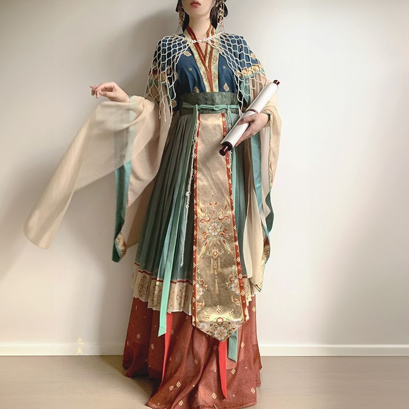 Hanfu Wei Jin Flowy Aesthetic, Set Pakaian Tradisional Tiongkok Wanita