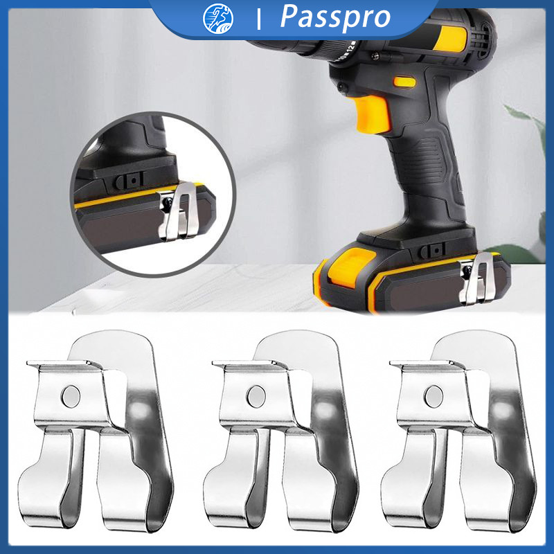 3pcs Kait Bor Impact Wrench Belt Clip Bor Cordless Cantolan Mesin Bor Belt Klip Aksesoris Bor