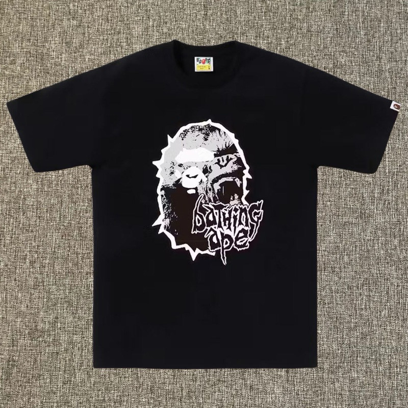 HOT Bape Made Ape Head Tee Black Original / Baju Kaos Bape Authentic