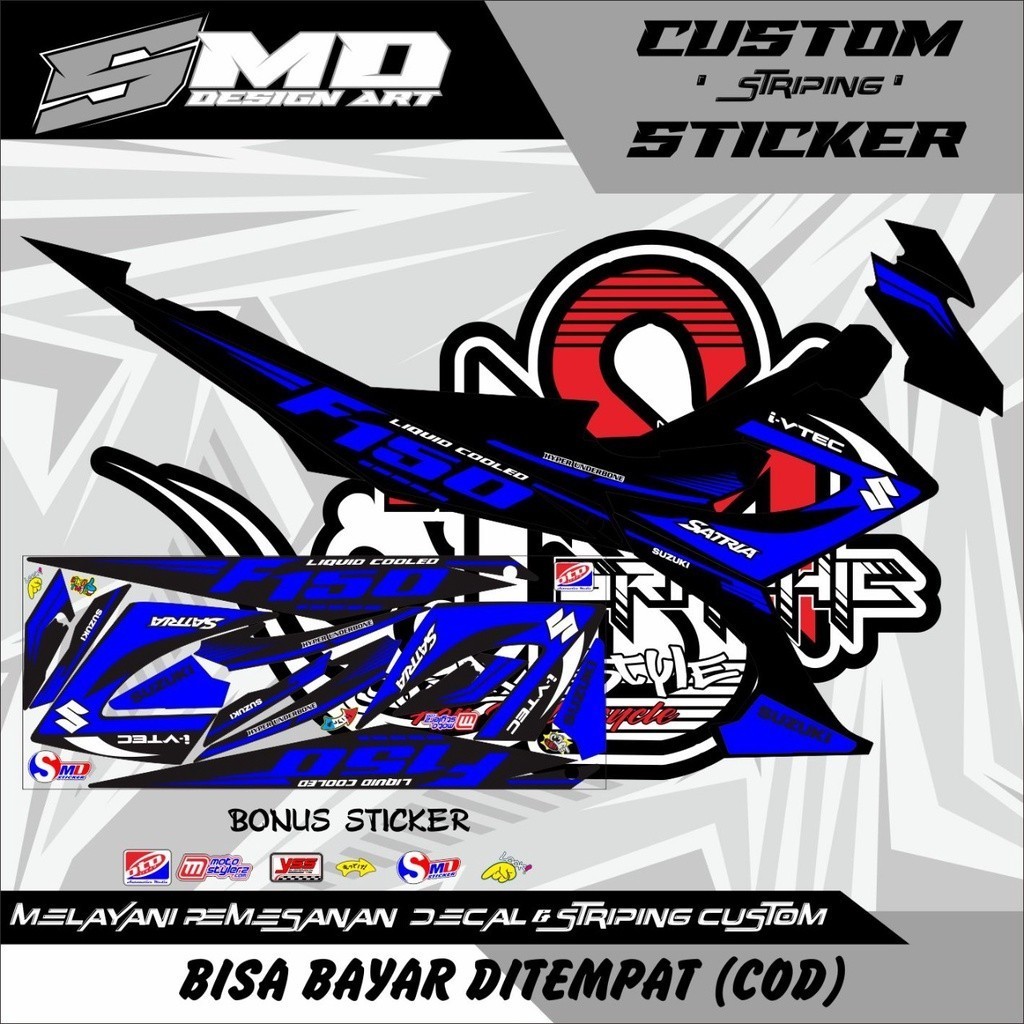 Striping Variasi Motor Satria FU Facelift F150