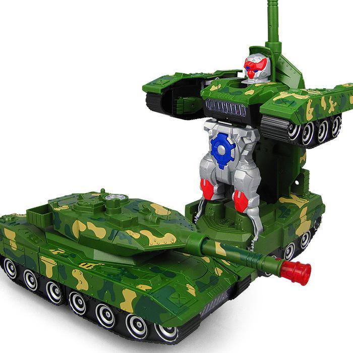 HAPPYTOYS.888 #B71 MAINAN TANK ROBOT / GEAR ROTARY ROBOT TANK LAMPU DAN MUSIK - Tank Robot