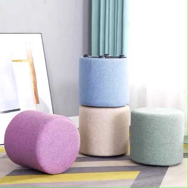 Stl-4. Sofa Puff  furniture , kursi  Stool Bulat Jumbo Kursi Bulat Ruang Tamu Kursi Tunggu Minimalis