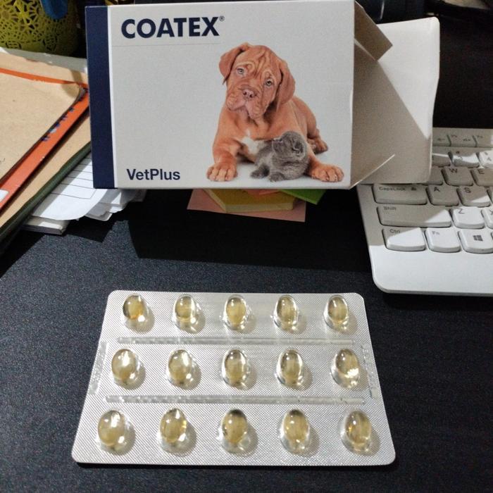 Coatex Vetplus suplemen Kucing Anjing isi 15 butir
