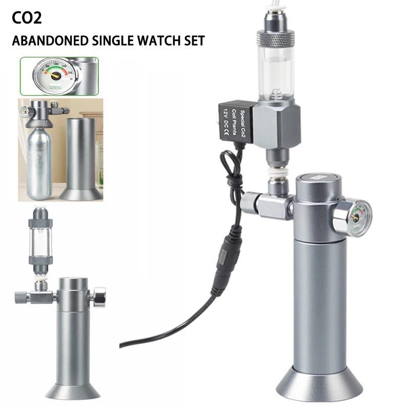 Aquarium DIY  CO2 Regulator Solenoid Valve Bubble Counter CO2 Small Gas Bottle 3-8UNF Fish Tank CO2 