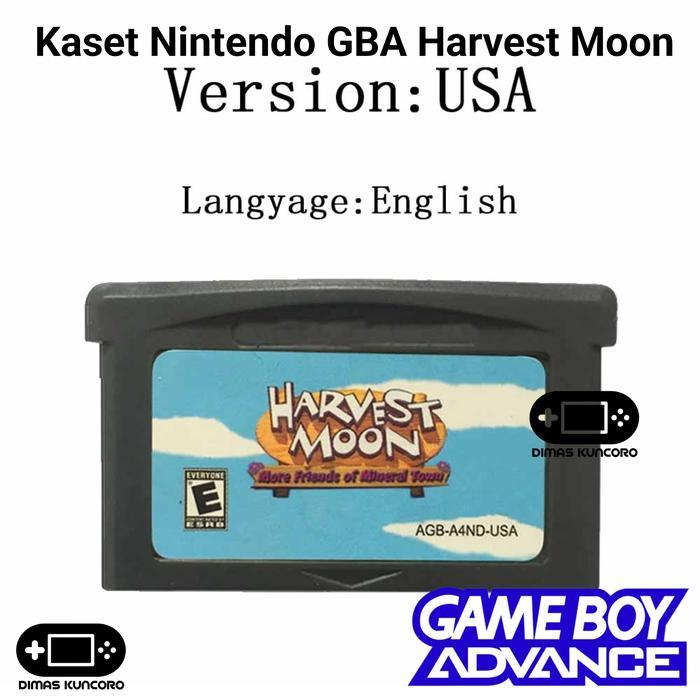 Kaset Nintendo GBA Harvest Moon cartridge nintendo gameboy advance gba sp micro ds lite nds - Wanita