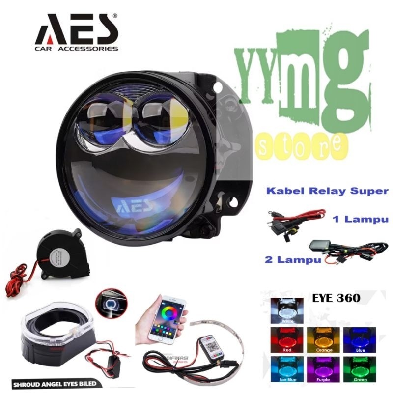 PAKET LENGKAP NEW BILED    DUAL LOW BEAM 75WATT DOUBLE LASER