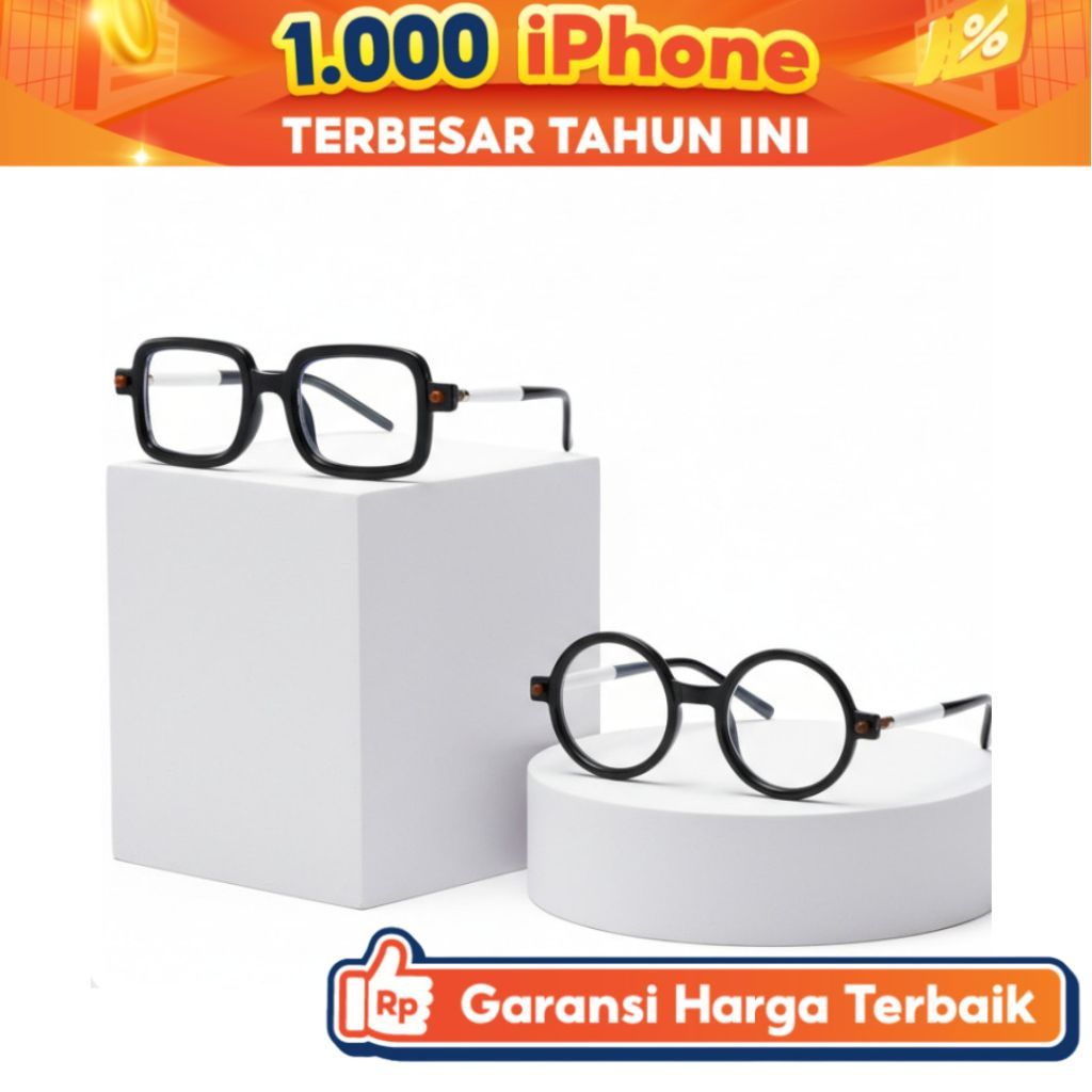 (Grosir@7.500) Kacamata baca Plus #RM +1.00 s/d +4.00 Wanita Kualitas Tinggi Untuk Fashion Anti Blue