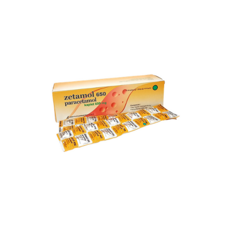 ZETAMOL 650 650 MG 1 STRIP @ 10 KAPLET