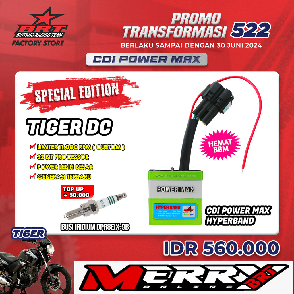 Cdi BRT Powermax Hyperband Honda Tiger DC KCJ 11.000rpm LIMITER
