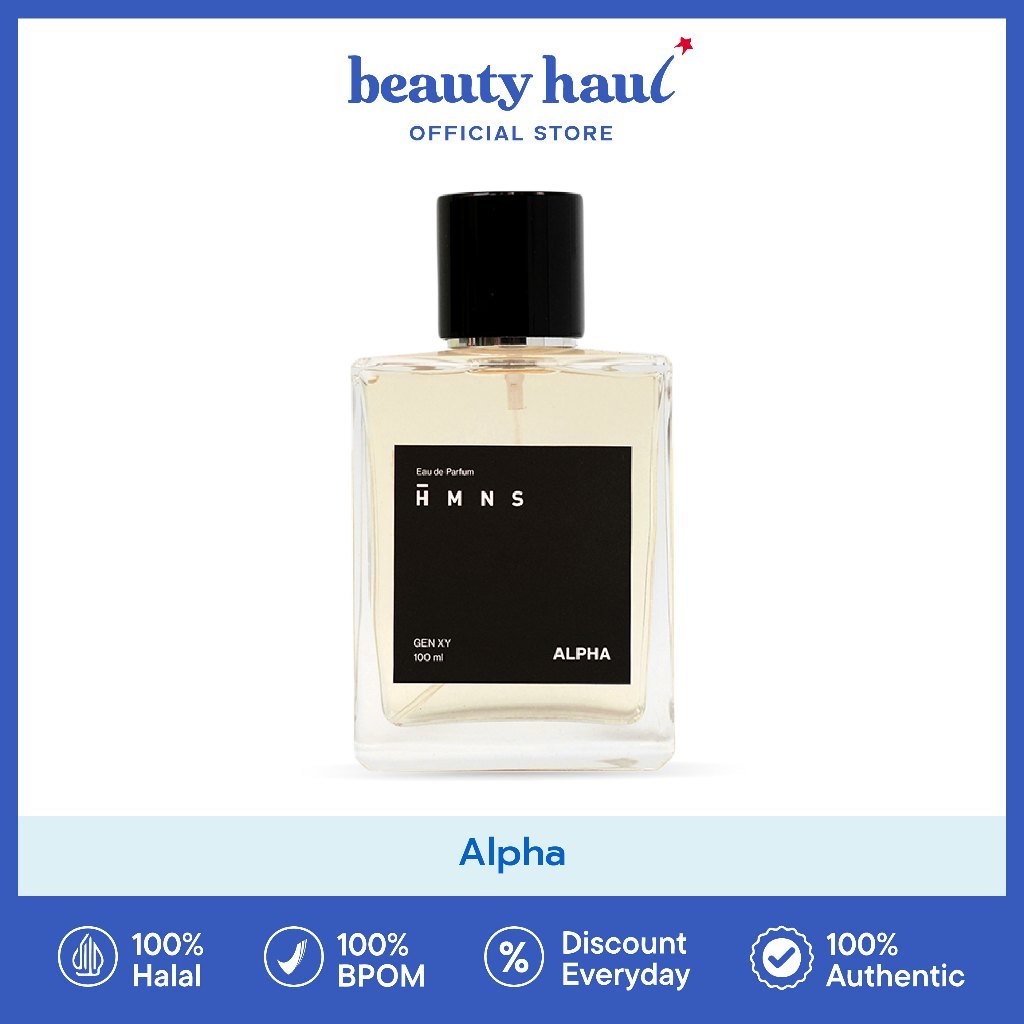 HMNS Alpha 100ml - Parfum HMNS Maskulin For Man / HMNS Alpha Eau De Parfum 100 ml
