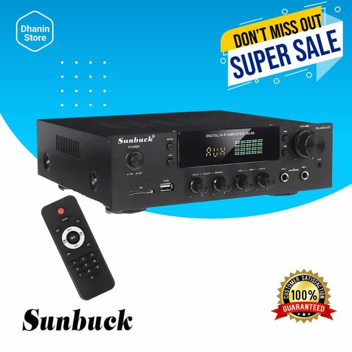 Amplifier Power Ampli Karaoke Bluetooth Home Theater Sunbuck 2000W AV