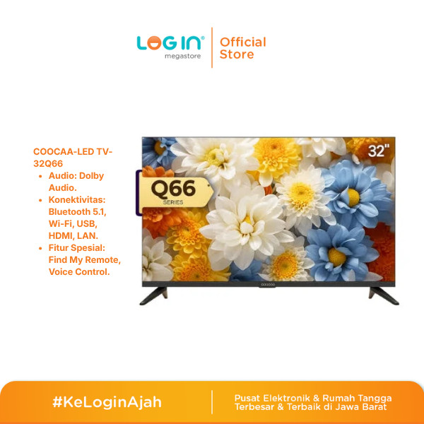 COOCAA LED TV TELEVISI TYPE 32Q66 50 INCH  GARANSI RESMI  ORIGINAL