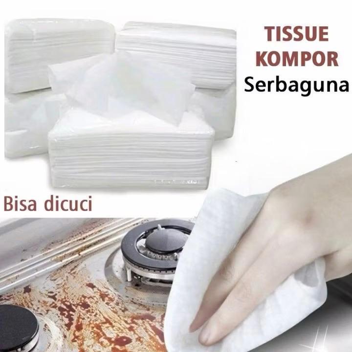 Tisu Kompor Bisa Dicuci 100gr 20x20cm Tisu Dapur Tisu Kering bahan tisu basah Bukan Tisu Lipat Lap M
