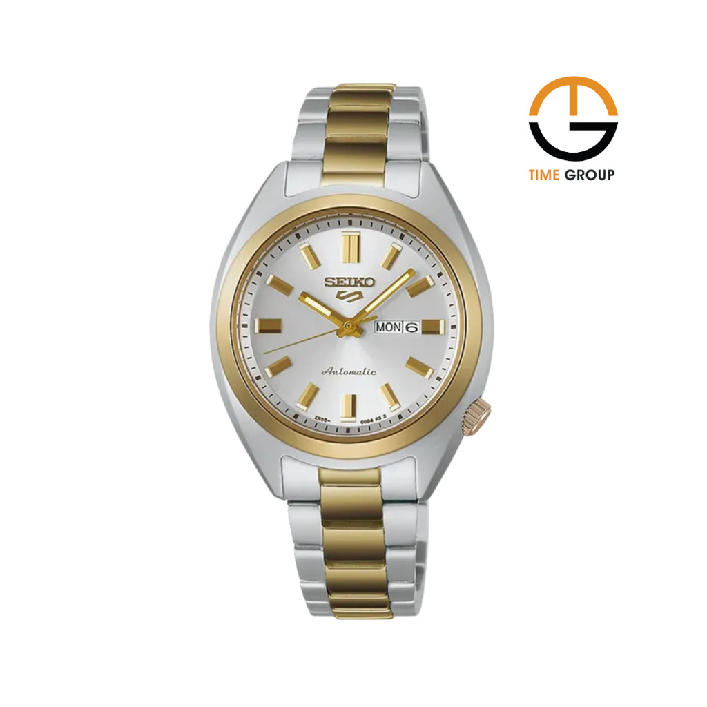 JAM TANGAN WANITA SEIKO 5 SPORT SRE024K1 HEBITAMA SNXS SERIES AUTOMATIC DIAL DUAL TONE STAINLESS STE
