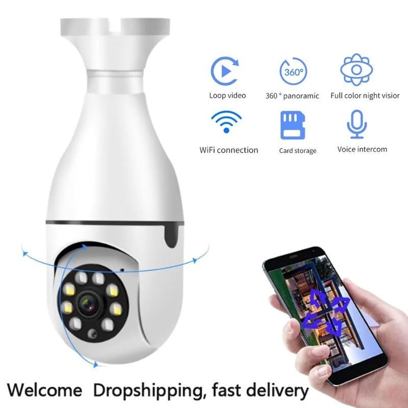 IP Camera CCTV Bohlam V380Pro / V380 Panoramic IP CCTV 360 murah